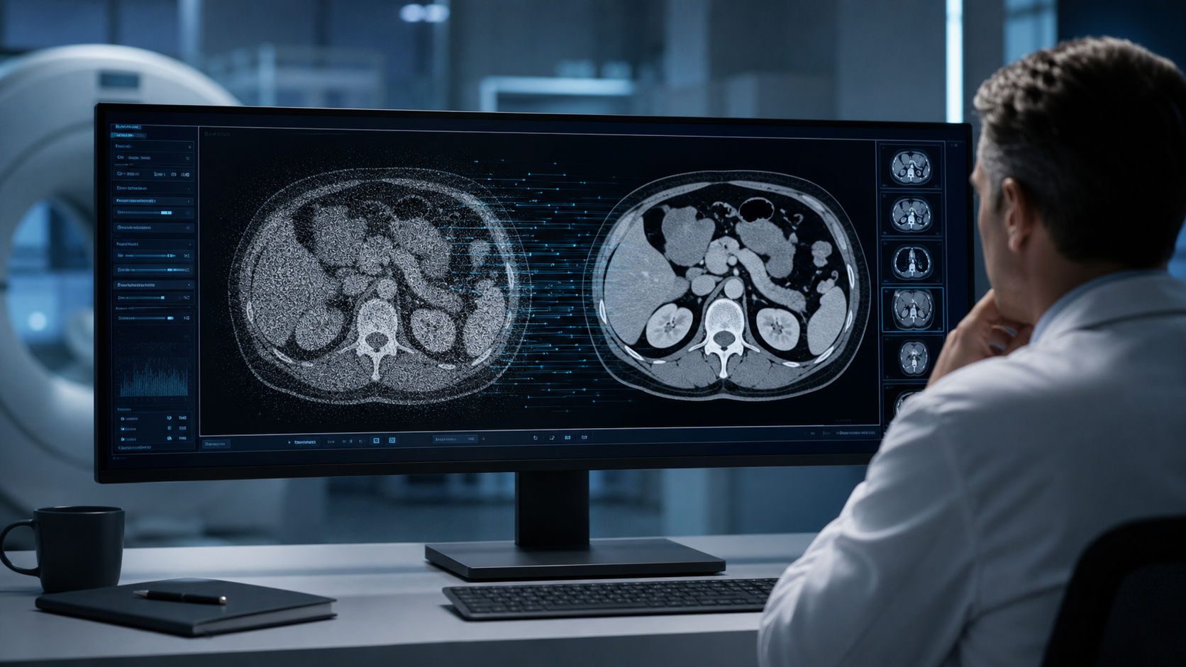 Low-dose CT image restoration